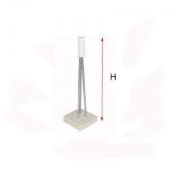 SUPPORT POUR PIECE CREUSE H150 MM 1200°C