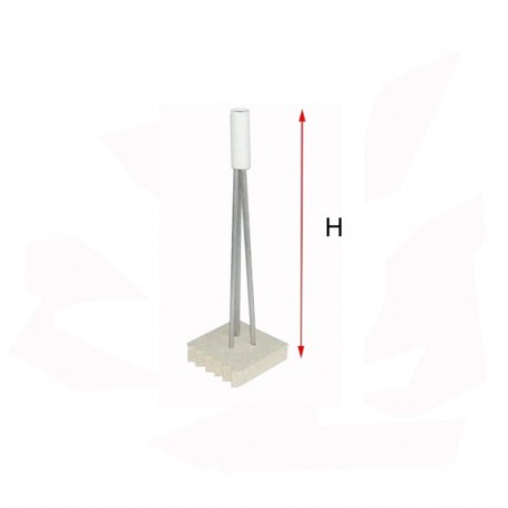 SUPPORT POUR PIECE CREUSE H150 MM 1200°C