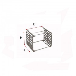 SUPPORT MULTIPLE POUR PERLE 6 BARRES H100 P60 MM 1200°C