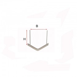 SUPPORT Z  A 2 POINTES H 80 MM 1200°C