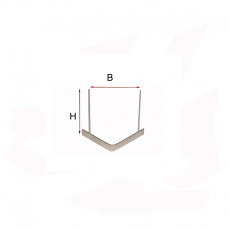 SUPPORT Z  A 2 POINTES H 80 MM 1200°C