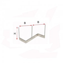 SUPPORT Z  A 3 POINTES H 80 MM 1200°C