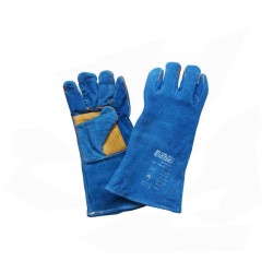 GANTS RAKU CUIR BLEU TRAITE DOUBLE