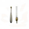 OUTIL INOX DE 16.5 CM ROULETTE BRONZE LARG.1 CM