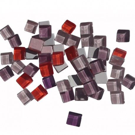 MOSAIQUE BACCARA 10x10mm PANACHE AMETHYSTE 