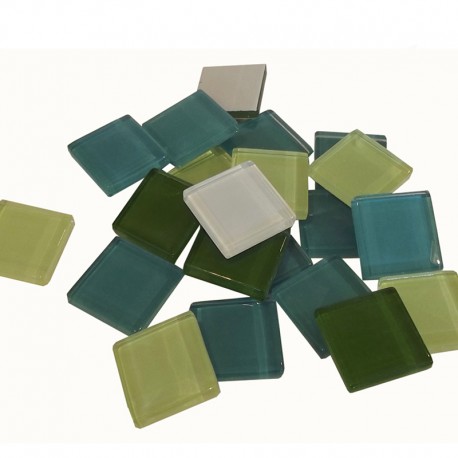 MOSAIQUE BACCARA 20X20mm PANACHE JADE