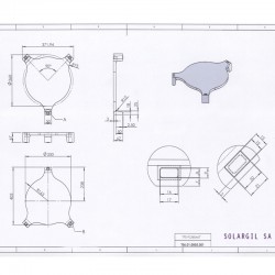 SUPPORTS ASSIETTES EN TFS-FL PLEIN 360*67 1300°C