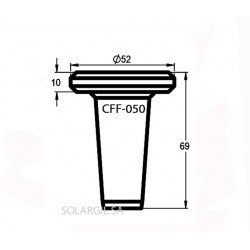 CUPLOCKS MODELE CONIQUE Ø EXT 52 X H 69 MM