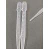 PIPETTE A BULBE POLYPROPYLENE 7ML graduées a 3ml LOT DE 10 UNITES