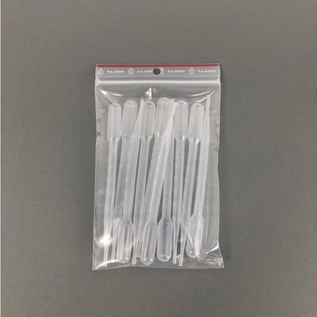 PIPETTE A BULBE POLYPROPYLENE 7ML graduées a 3ml LOT DE 10 UNITES