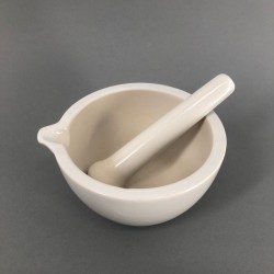 MORTIER ET PILON EN PORCELAINE DIAMETRE 19CM