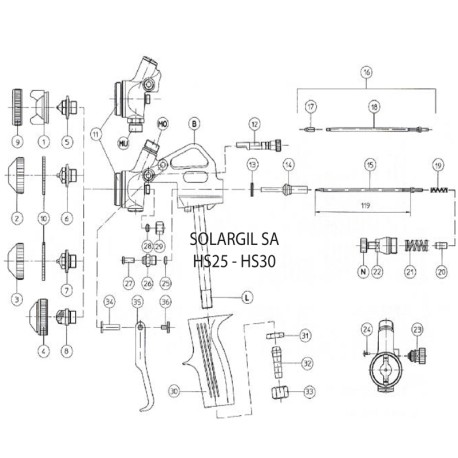 AIGUILLE HS-25 DE 3 A 4.5 MM AU CHOIX