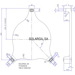 SUPPORTS ASSIETTES EN TFS-FL PLEIN 340*40 1300°C